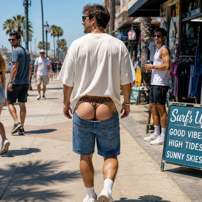 The "Cheeky Commando" Novelty Prank Swim Trunks – Guaranteed to Cause Double-Takes!