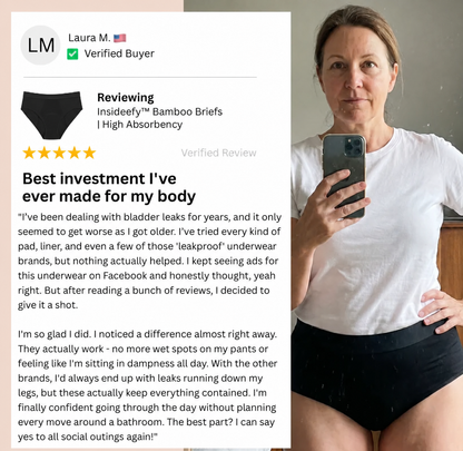 Insideefy™ Bamboo Briefs | High Absorbency