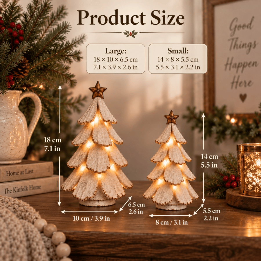 🎄Vintage Lighted Christmas Tree Figurine