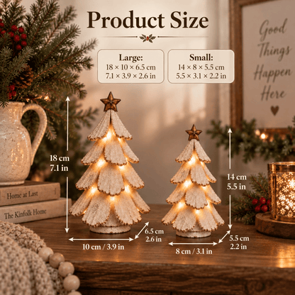 🎄Vintage Lighted Christmas Tree Figurine